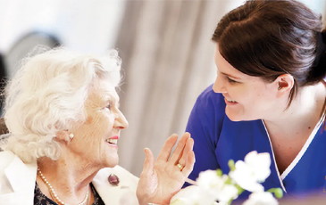 nurse and older lady