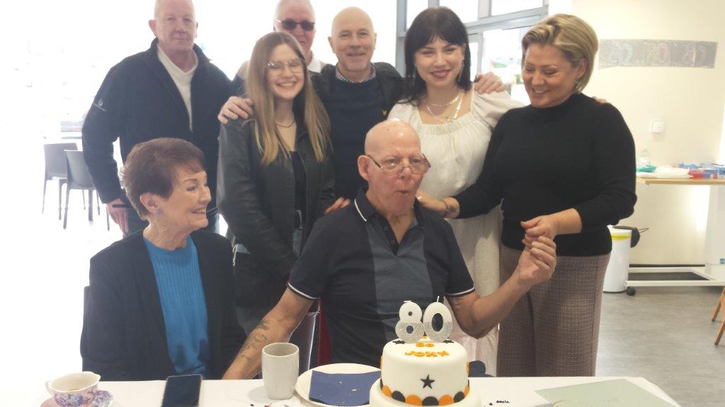 birthday at Manor House Care Home