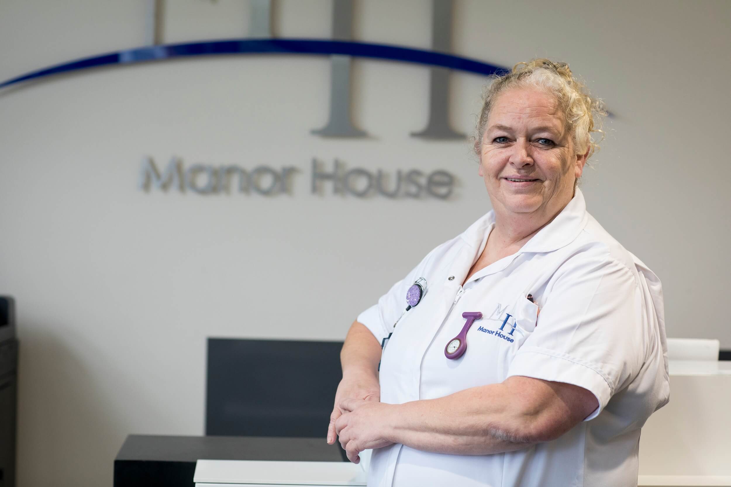 staff at Manor House Care Home