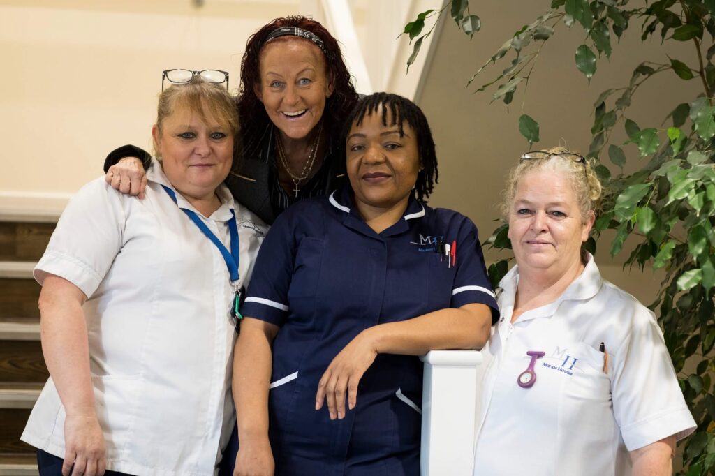 staff at Manor House Care Home