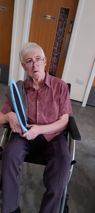 Resident enjoying activity 