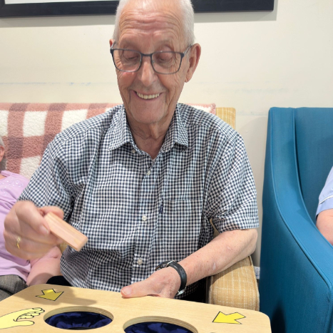 resident enjoying activity